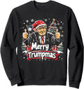 Merry Trumpmas Thankful Trump As Santa T-Shirt - Graphic Print Men Women - T-Shirt, Sweatshirt, Hoodie
