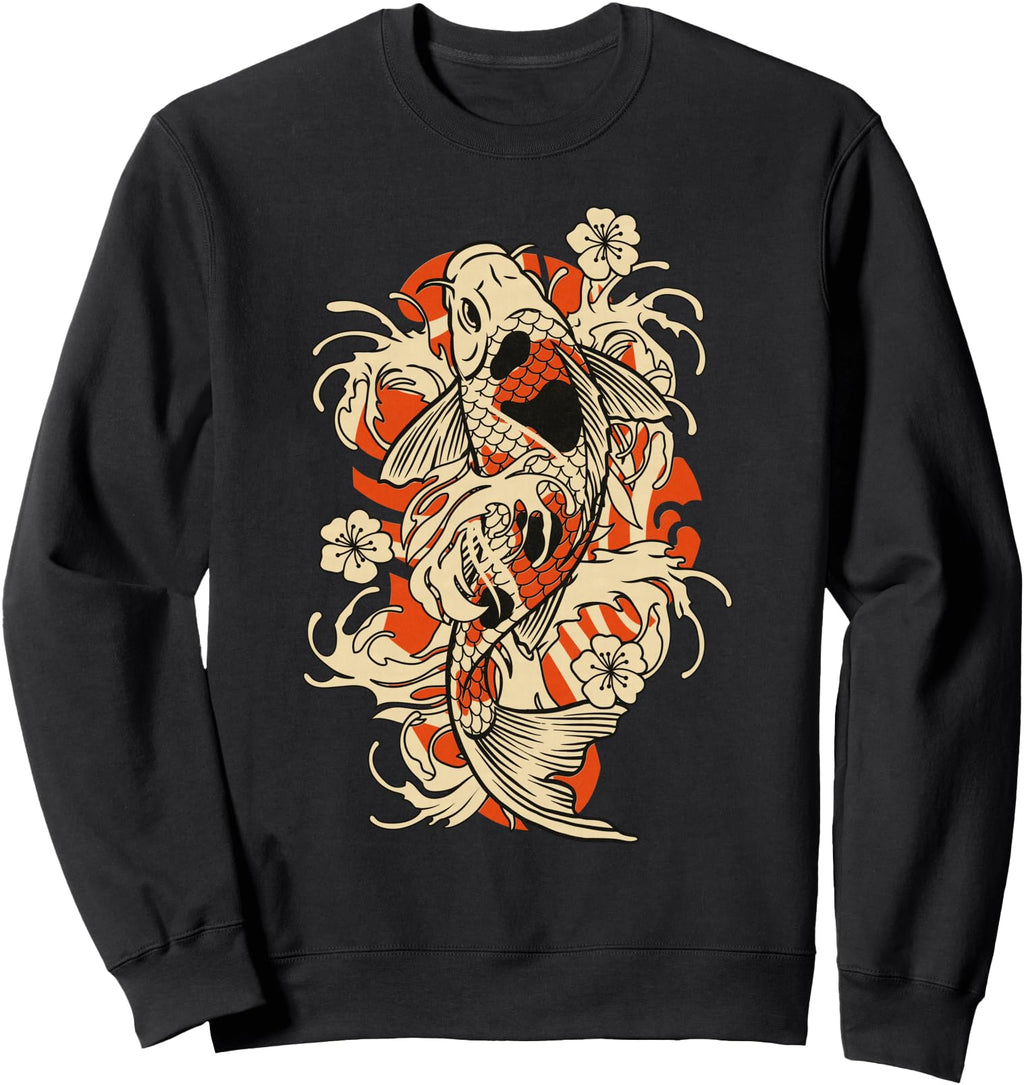 Exclusive Japanese Koi Fish Japan Hoodie - Streetwear Style Men Women - T-Shirt, Sweatshirt, Hoodie
