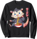 Kawaii Opossum Ramen Noodles Hoodie - Casual Everyday Wear for Adults - T-Shirt, Sweatshirt, Hoodie