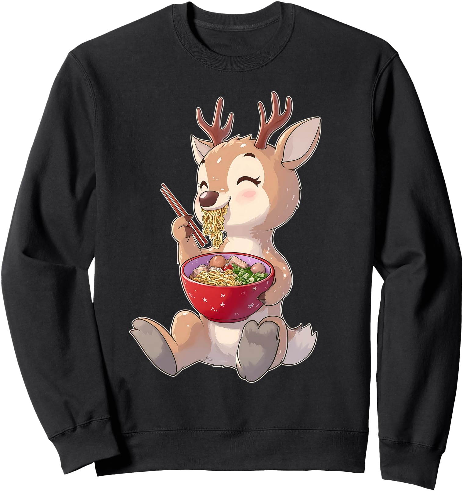 Authentic Reindeer Santa Claus Japanese T-Shirt - Custom Art Print Unisex - T-Shirt, Sweatshirt, Hoodie