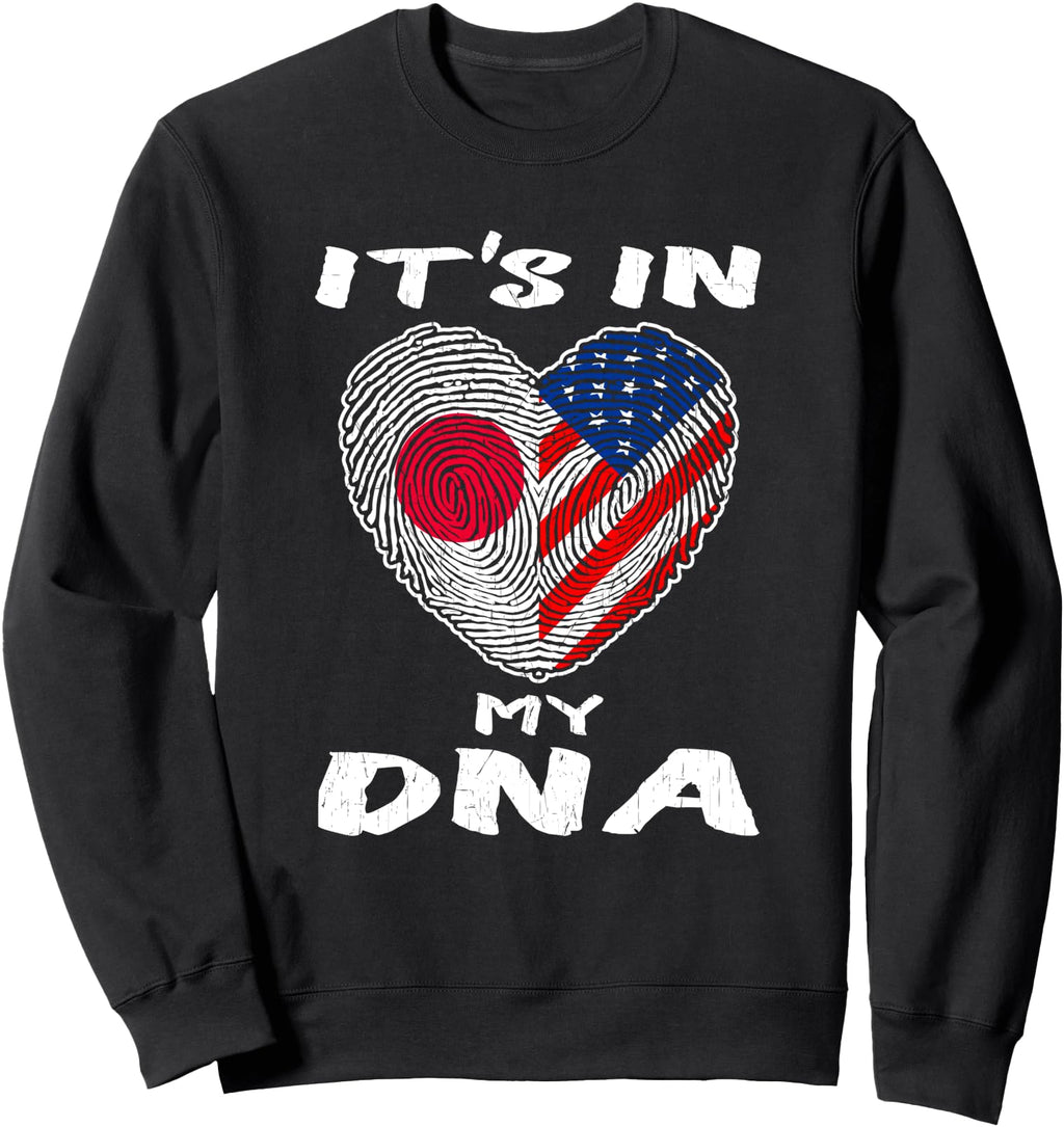 It S My Dna Proud Japanese American T-Shirt - Novelty Apparel for Adults - T-Shirt, Sweatshirt, Hoodie