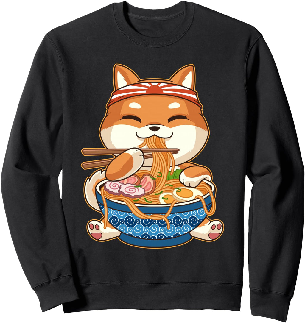 Exclusive Kawaii Anime Shiba Inu Dog Sweatshirt - Aesthetic Graphic Unisex - T-Shirt, Sweatshirt, Hoodie