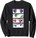Japanese Manga Girt Eyes Hoodie - Novelty Apparel Unisex - T-Shirt, Sweatshirt, Hoodie