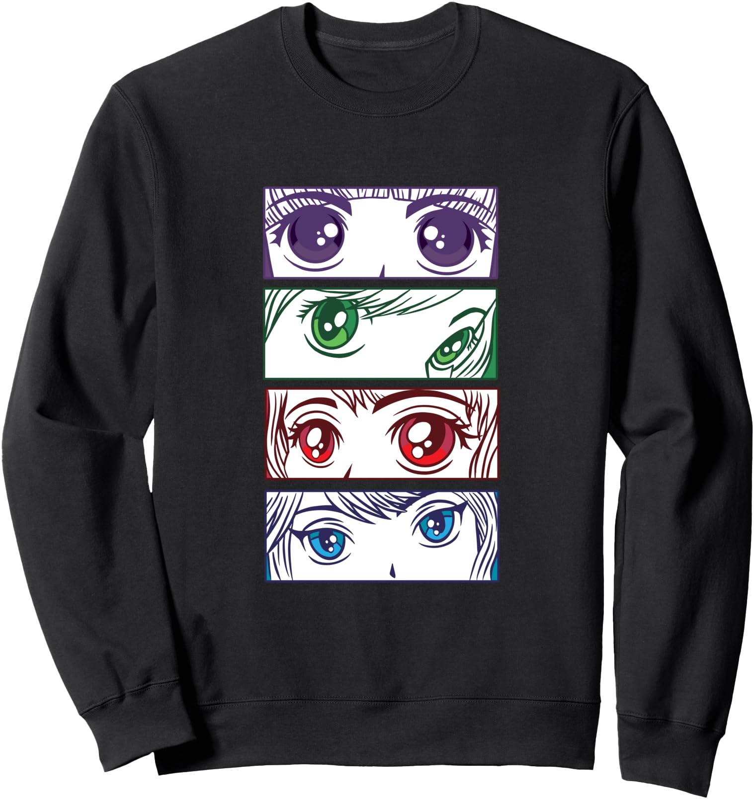 Japanese Manga Girt Eyes Hoodie - Novelty Apparel Unisex - T-Shirt, Sweatshirt, Hoodie