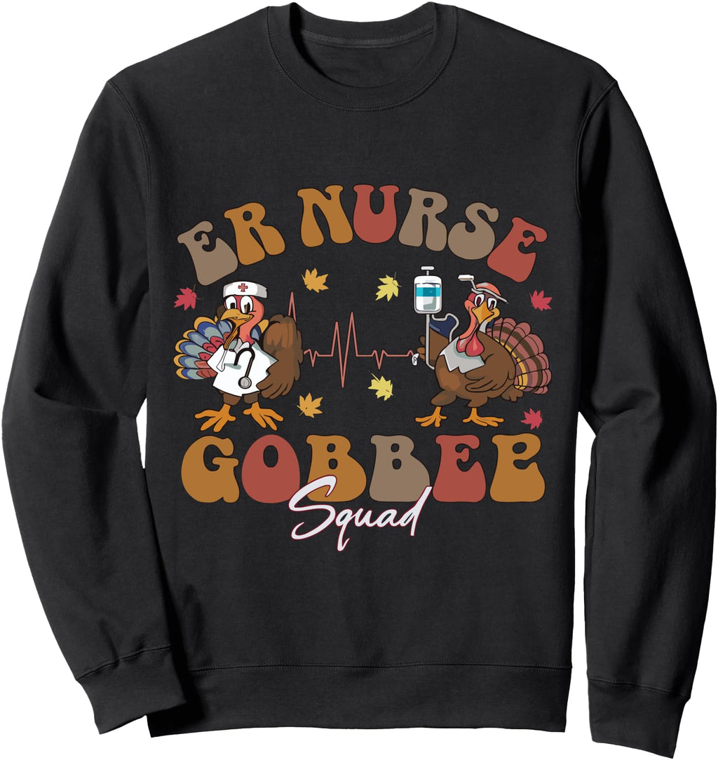 Thanksgiving Emergency Dept Sweatshirt - Novelty Apparel Men Women - T-Shirt, Sweatshirt, Hoodie