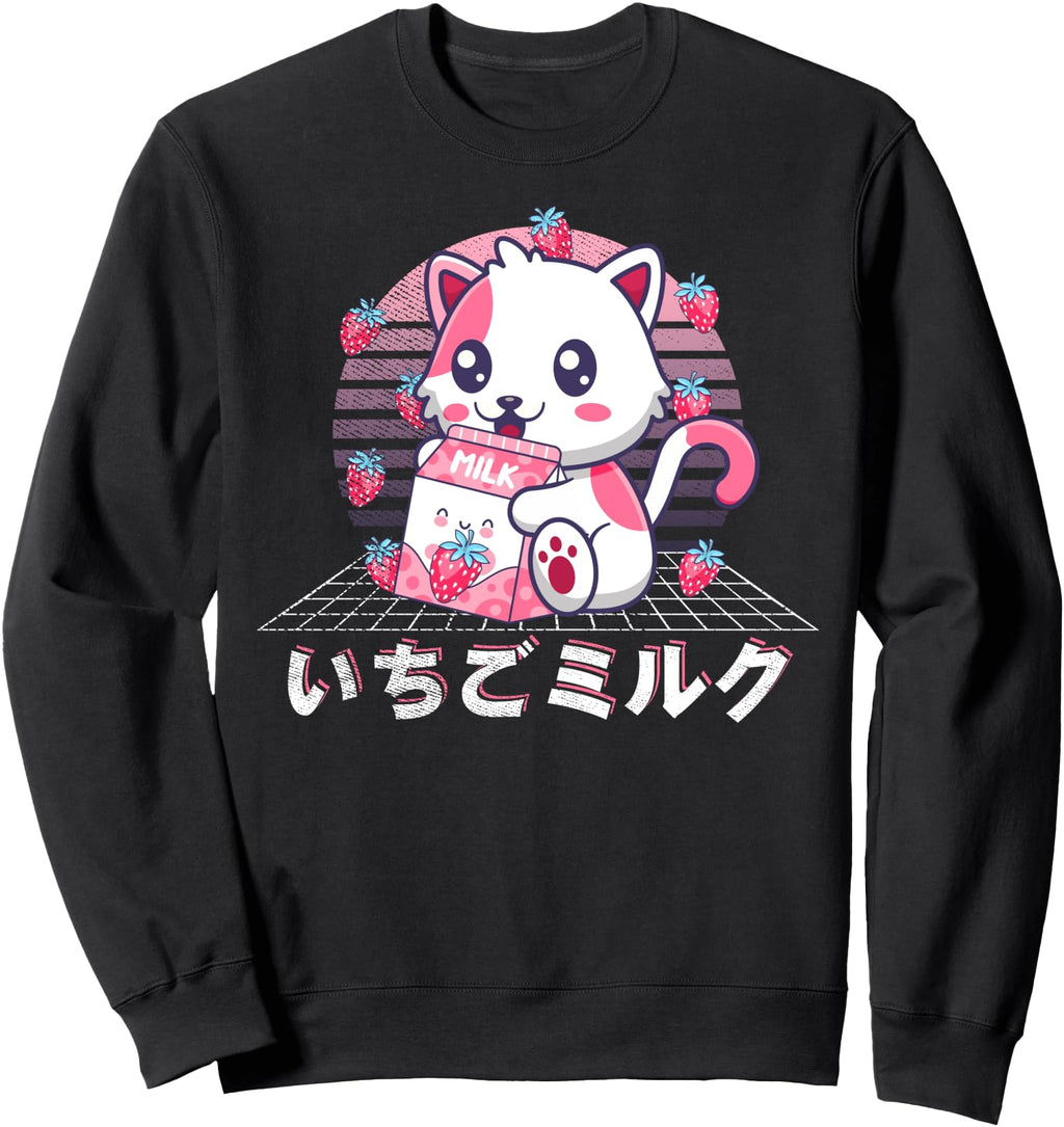 Original Cat Milk 90 S Japanese Kawaii T-Shirt - Graphic Print Men Women - T-Shirt, Sweatshirt, Hoodie
