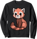Chibi Kawaii Red Panda Anime Japanese Hoodie - Fun Novelty Design Unisex - T-Shirt, Sweatshirt, Hoodie