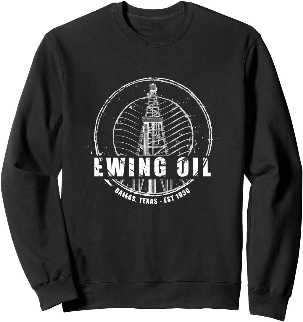 Handcrafted Dallas Ewing Oil Sweatshirt - Fun Novelty Design for Adults - T-Shirt, Sweatshirt, Hoodie