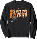 Boo Teeth Pumpkin Dentist Dental Hoodie - Aesthetic Graphic Men Women - T-Shirt, Sweatshirt, Hoodie