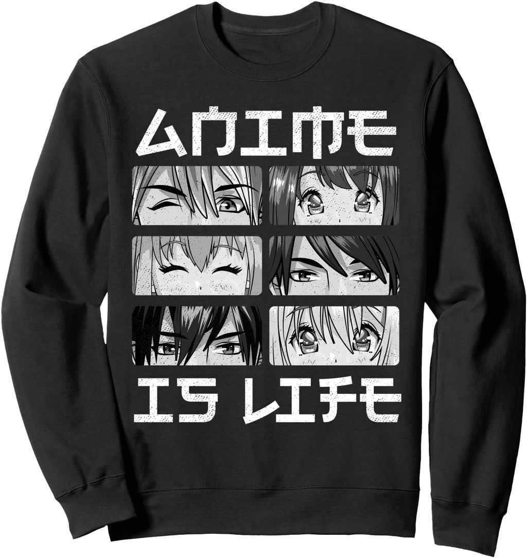 Anime Is Life Manga Gifts Anime Hoodie - Casual Everyday Wear Men Women - T-Shirt, Sweatshirt, Hoodie