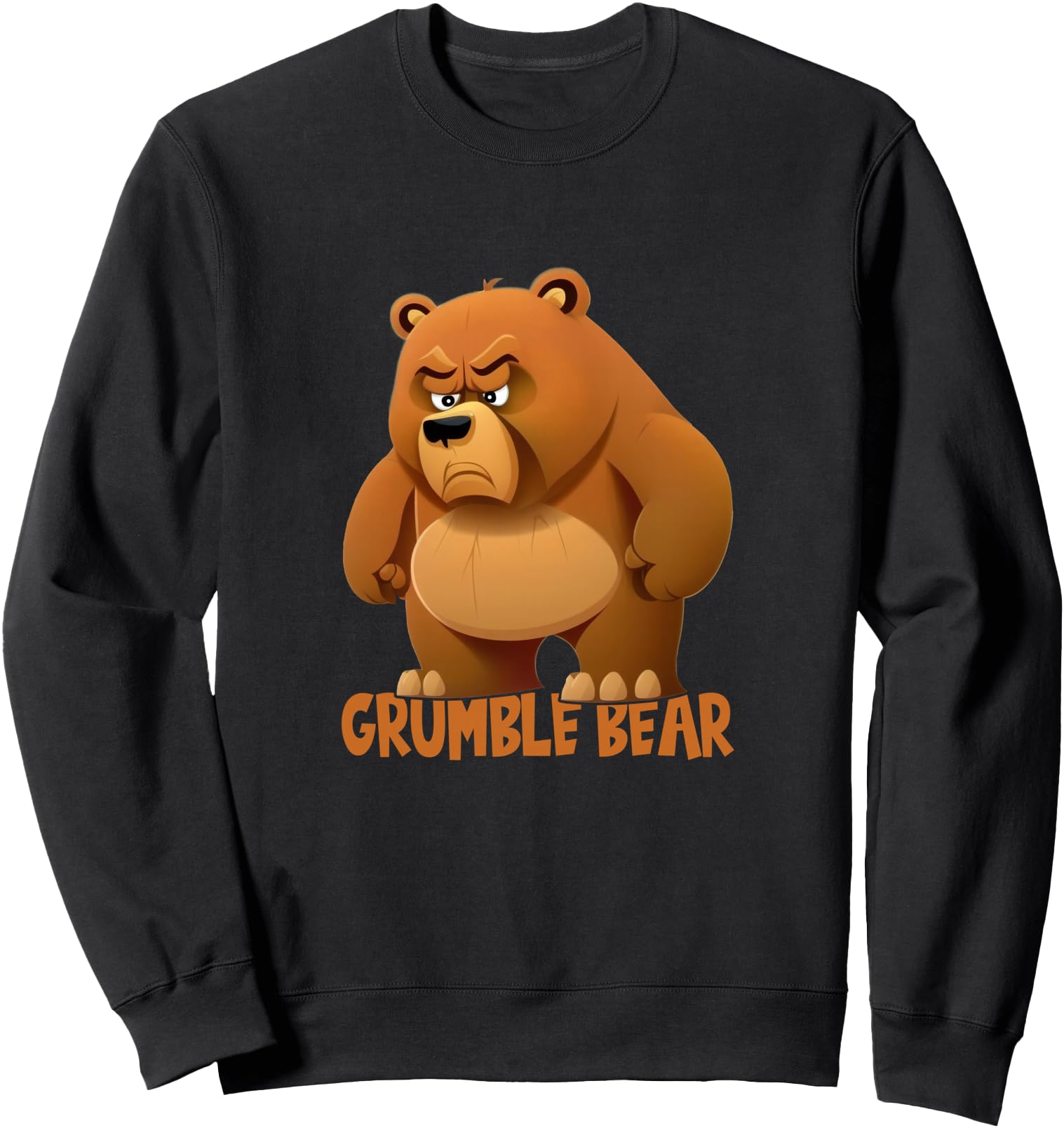 Grumpy Cartoon Bear Rare Hoodie - Novelty Apparel Unisex - T-Shirt, Sweatshirt, Hoodie