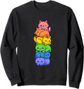 Authentic Gay Pride Cat Lgbt Sweatshirt - Streetwear Style for Adults - T-Shirt, Sweatshirt, Hoodie