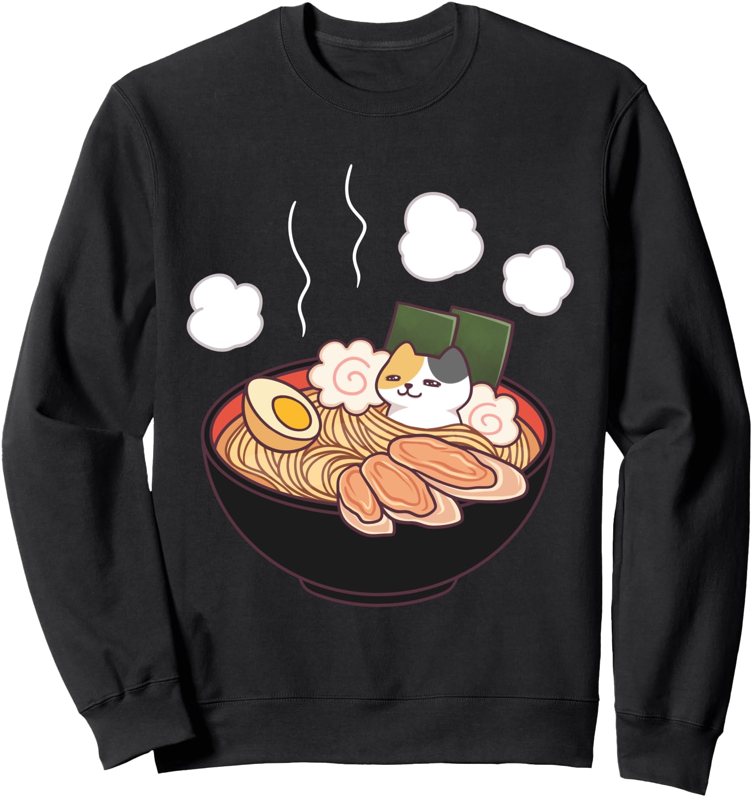 Original Cat Ramen Noodle Bath T-Shirt - Unique Graphic for Adults - T-Shirt, Sweatshirt, Hoodie
