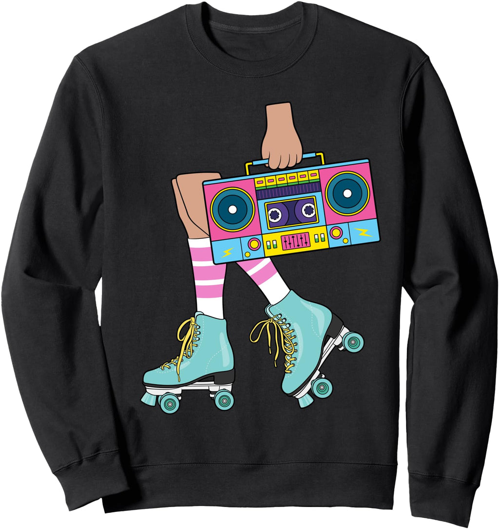 Roller Skating 80 S Roller Skater Skates T-Shirt - Custom Art Print Unisex - T-Shirt, Sweatshirt, Hoodie