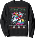 Exclusive Santa Riding Unicorn Ugly T-Shirt - Streetwear Style for Adults - T-Shirt, Sweatshirt, Hoodie