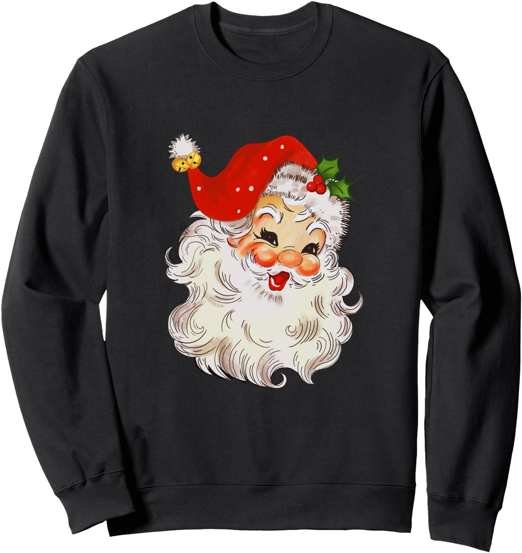 Jolly Santa Claus Face St Nick Artist T-Shirt - Minimalist Print Unisex - T-Shirt, Sweatshirt, Hoodie
