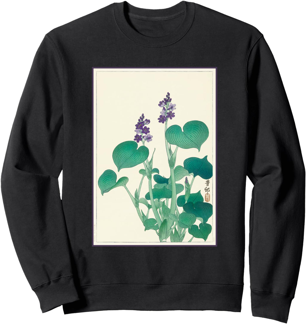 Handcrafted Blooming Hosta Plantain Hoodie - Graphic Print Men Women - T-Shirt, Sweatshirt, Hoodie
