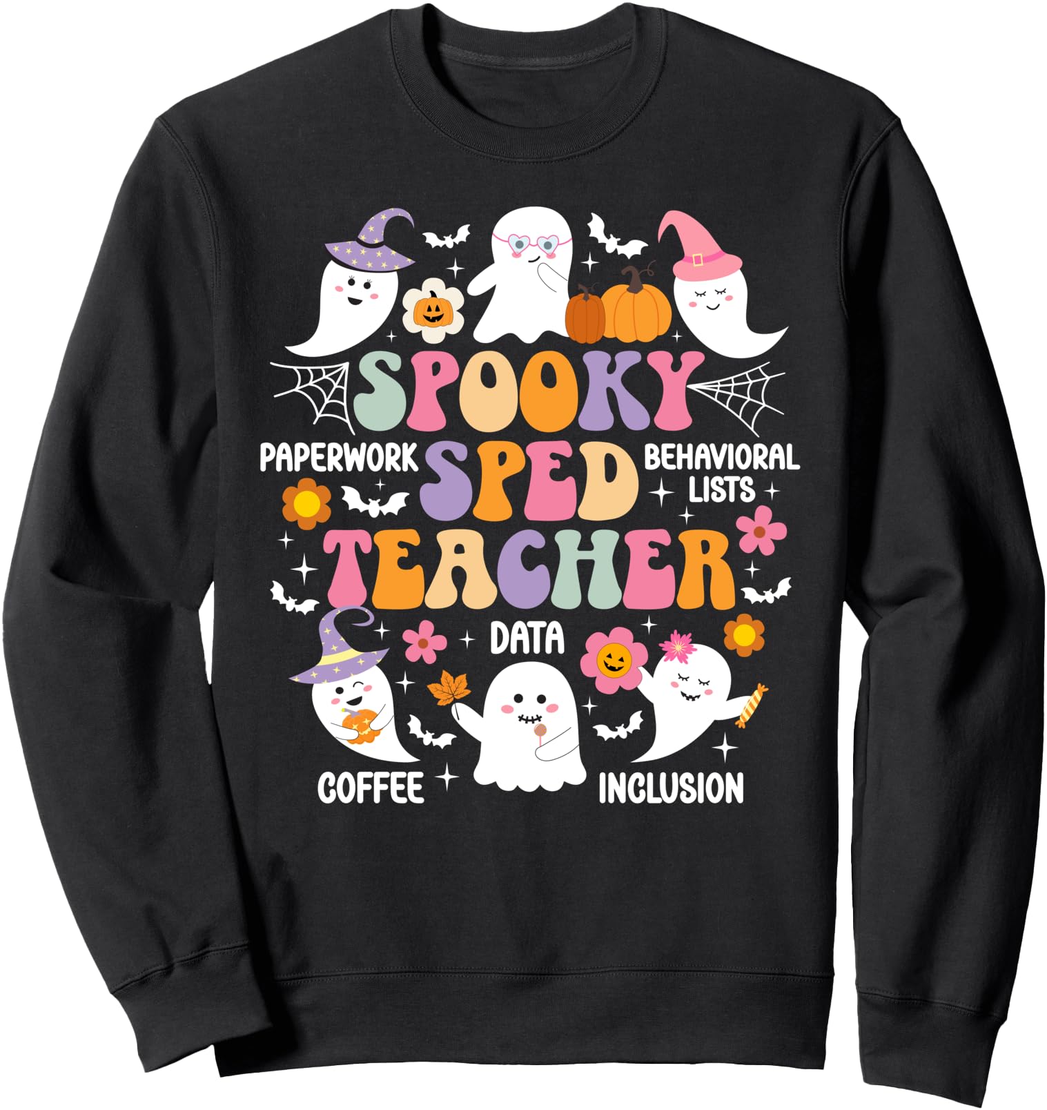 Spooky Sped Teacher Halloween Sped Sweatshirt - Minimalist Print Unisex - T-Shirt, Sweatshirt, Hoodie