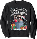 Exclusive Hot Chocolate And Trash Nights T-Shirt - Novelty Apparel Unisex - T-Shirt, Sweatshirt, Hoodie