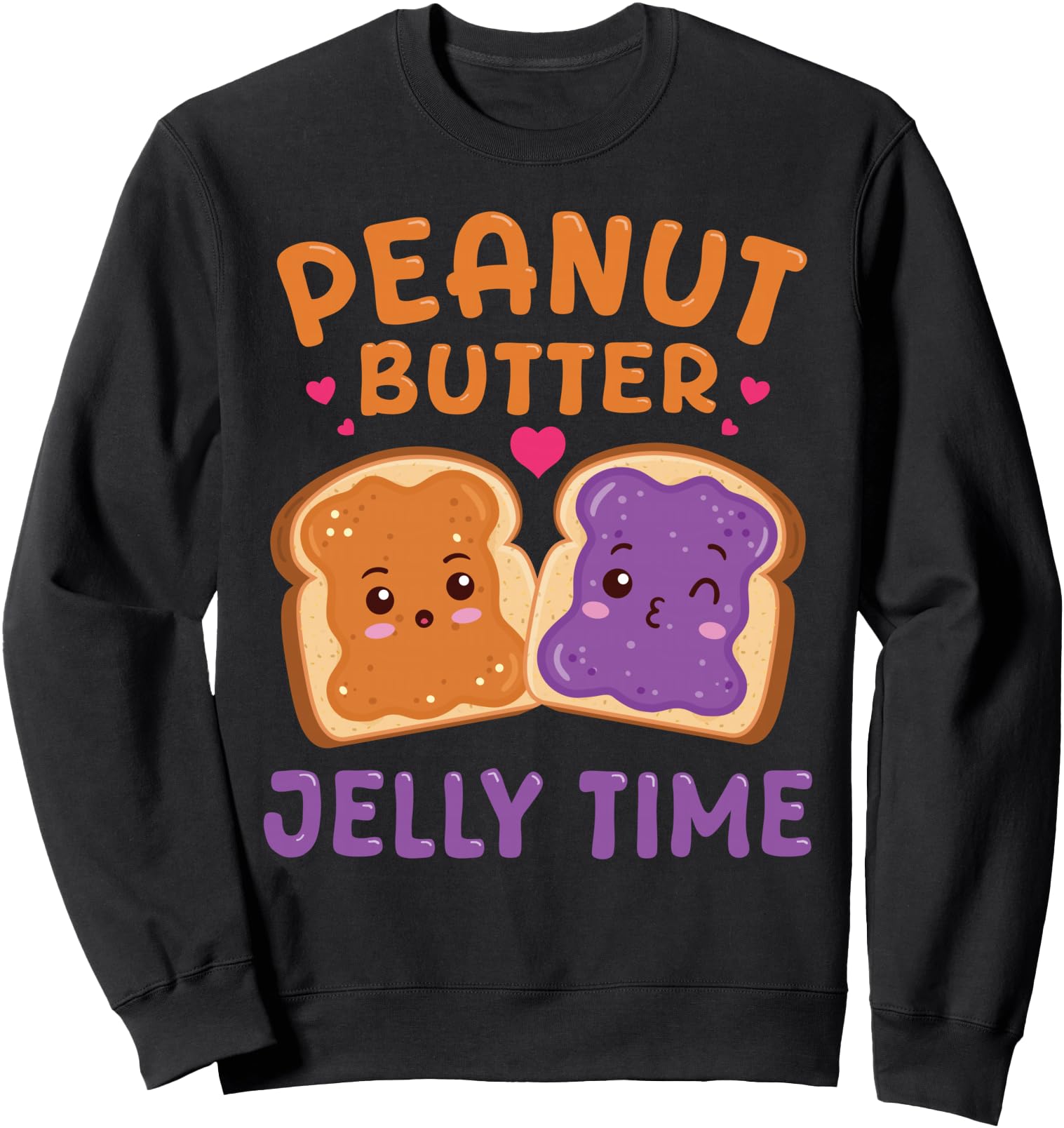 Authentic Peanut Butter Jelly Time T-Shirt - Aesthetic Graphic Unisex - T-Shirt, Sweatshirt, Hoodie