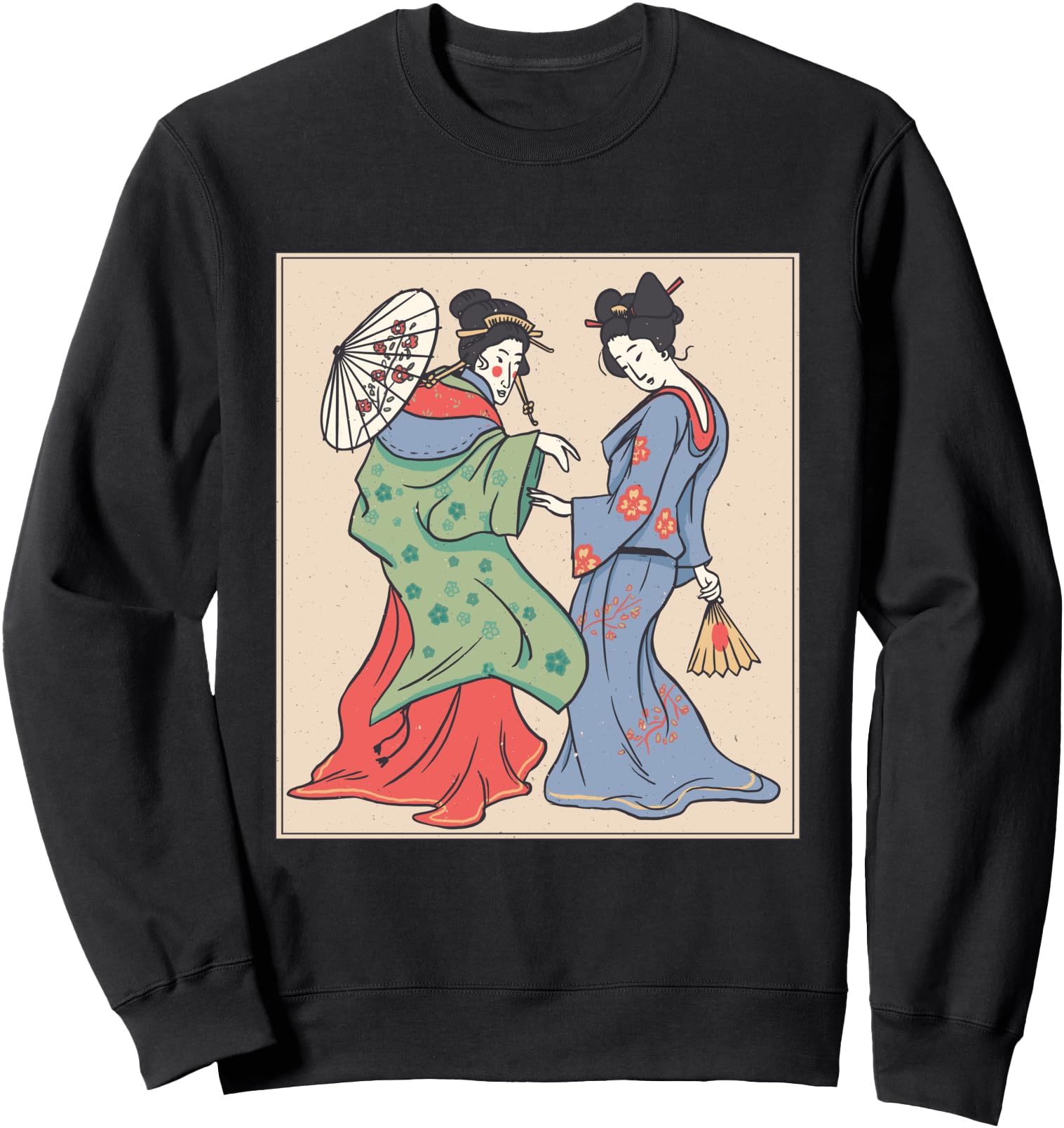 Exclusive Japanese Geisha Kimono T-Shirt - Fun Novelty Design Men Women - T-Shirt, Sweatshirt, Hoodie