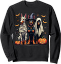 Handcrafted Doberman Halloween Sweatshirt - Streetwear Style Unisex - T-Shirt, Sweatshirt, Hoodie