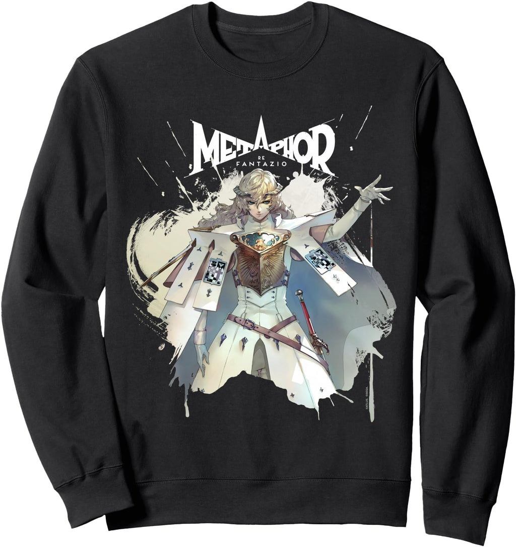 Metaphor Refantazio Louis White Logo Sweatshirt - Unique Graphic Men Women - T-Shirt, Sweatshirt, Hoodie