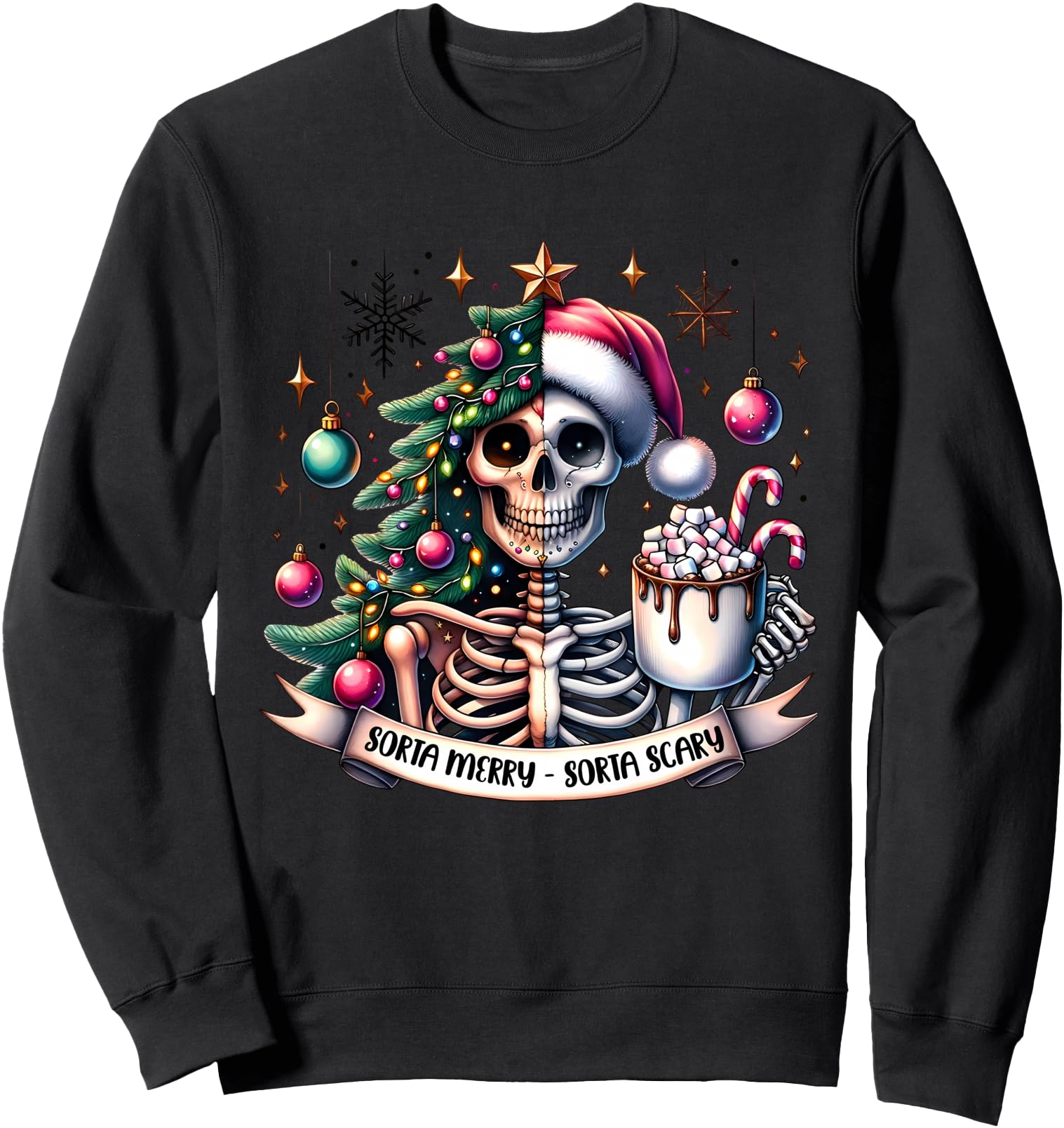 Exclusive Skeleton Hot Cocoa Sorta T-Shirt - Streetwear Style Men Women - T-Shirt, Sweatshirt, Hoodie