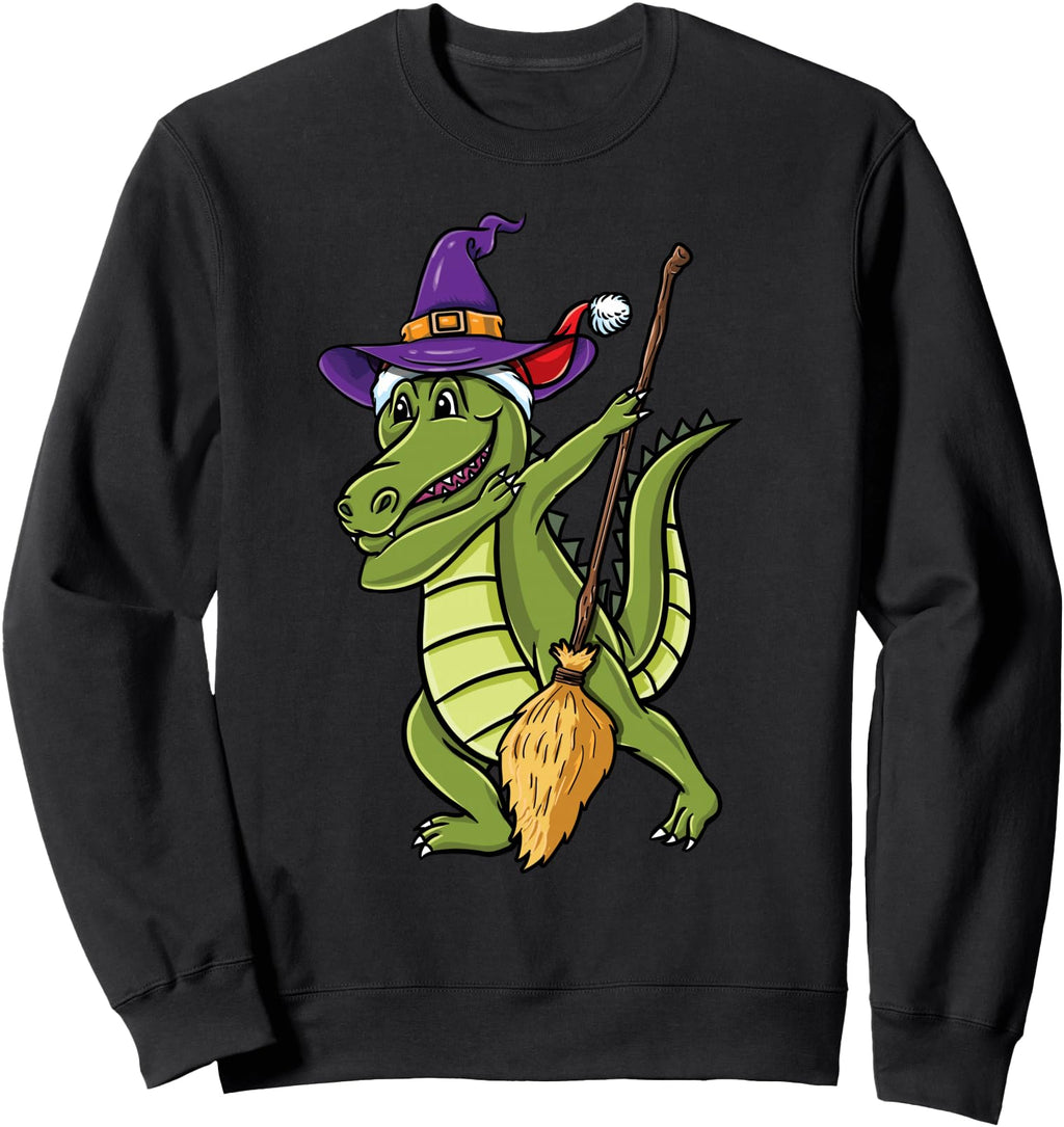 Handcrafted Dabbing Crocodile Halloween T-Shirt - Trendy Graphic Men Women - T-Shirt, Sweatshirt, Hoodie