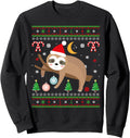 Merry Slothmas Ugly Sloth Santa Hat Hoodie - Unique Graphic for Adults - T-Shirt, Sweatshirt, Hoodie