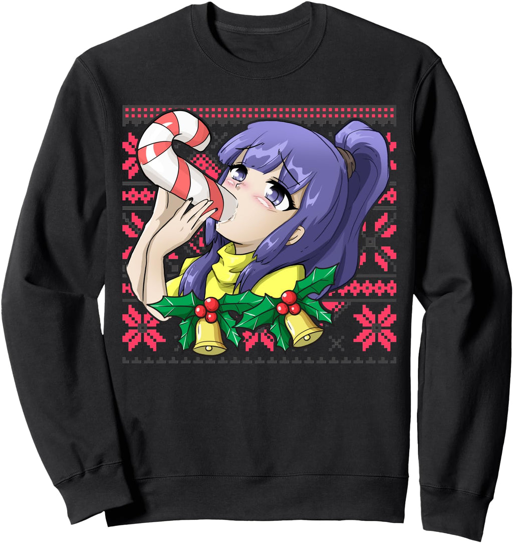 Original Ugly Otaku Ahegao Ecchi Sweatshirt - Unique Graphic Men Women - T-Shirt, Sweatshirt, Hoodie