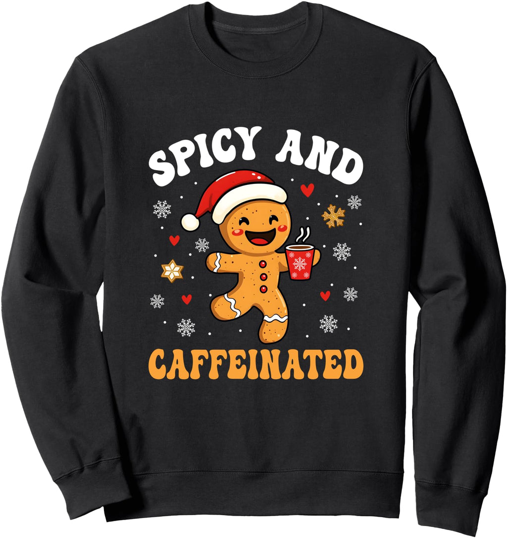 Handcrafted Spicy And Caffeinated Coffee Hoodie - Unique Graphic Men Women - T-Shirt, Sweatshirt, Hoodie