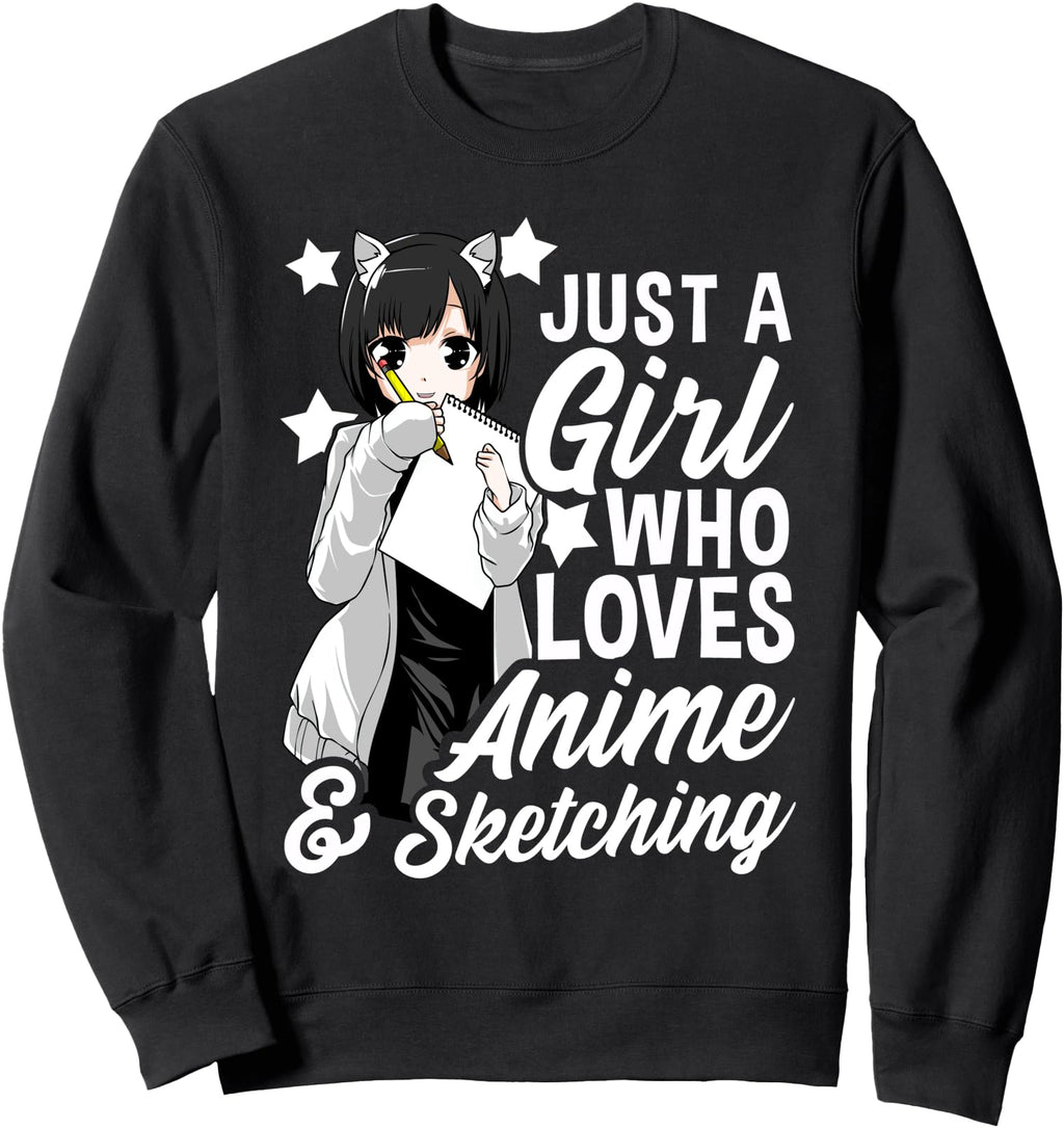 Exclusive Anime Just Who Loves Anime T-Shirt - Graphic Print for Adults - T-Shirt, Sweatshirt, Hoodie