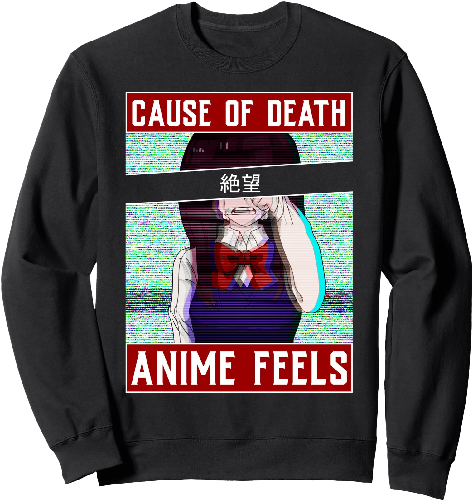 Exclusive Anime Crying Japanese Sweatshirt - Custom Art Print for Adults - T-Shirt, Sweatshirt, Hoodie