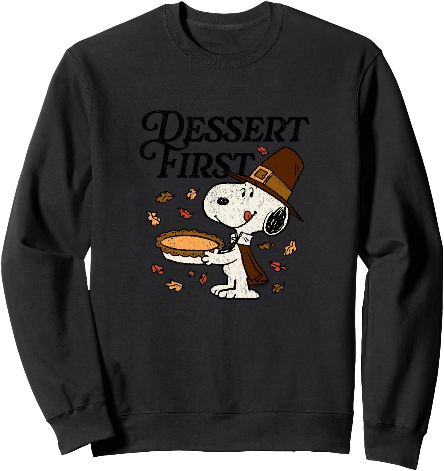 Snoopy Pumpkin Pie Fall Feast Sweatshirt - Fun Novelty Design for Adults - T-Shirt, Sweatshirt, Hoodie