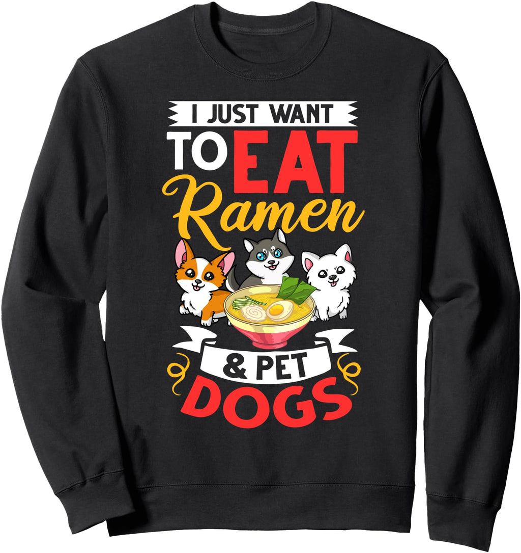 Original Dog Ramen Bowl Chicken Noodle Hoodie - Custom Art Print Men Women - T-Shirt, Sweatshirt, Hoodie