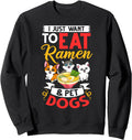 Original Dog Ramen Bowl Chicken Noodle Hoodie - Custom Art Print Men Women - T-Shirt, Sweatshirt, Hoodie