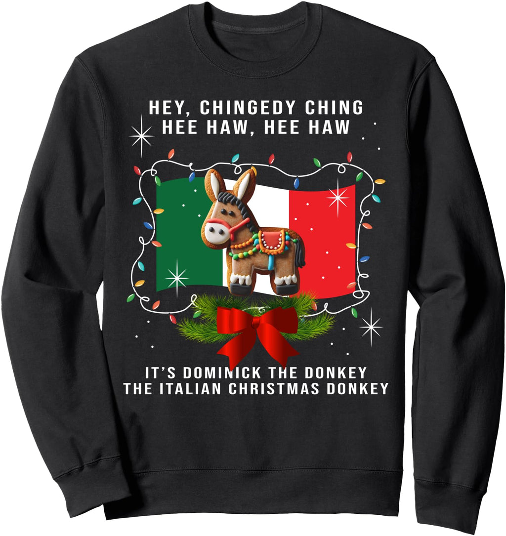 Original Dominick Donkey Italian Santa Hoodie - Streetwear Style Unisex - T-Shirt, Sweatshirt, Hoodie