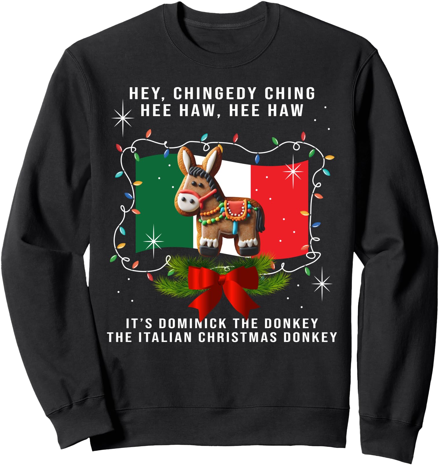 Original Dominick Donkey Italian Santa Hoodie - Streetwear Style Unisex - T-Shirt, Sweatshirt, Hoodie