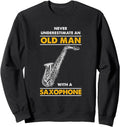 Exclusive Never Underestimate Old Hoodie - Casual Everyday Wear Unisex - T-Shirt, Sweatshirt, Hoodie