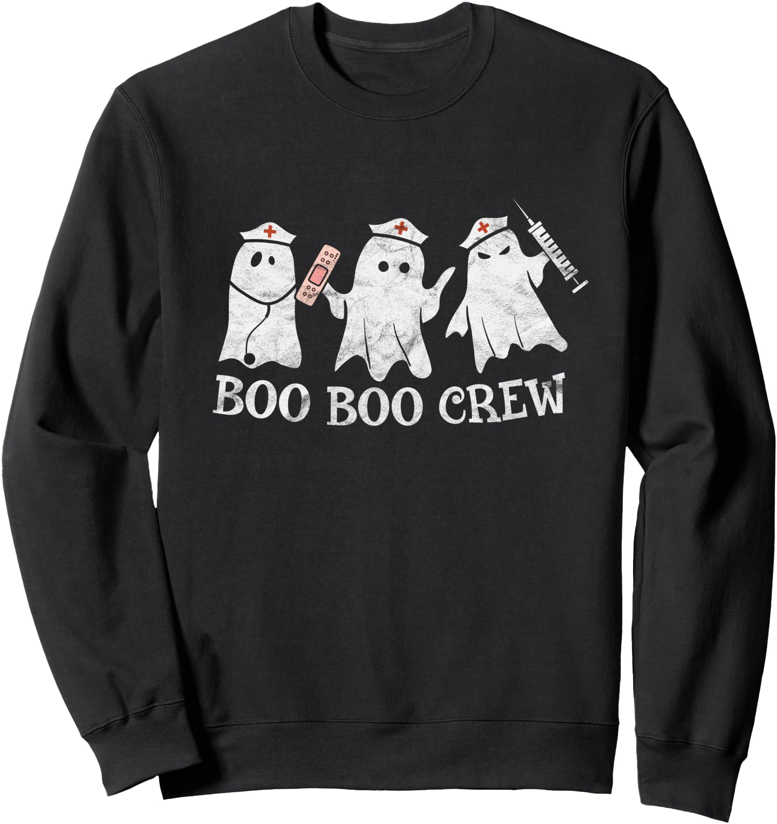 School Er Rn Icu Halloween Ghost Boo T-Shirt - Streetwear Style Men Women - T-Shirt, Sweatshirt, Hoodie