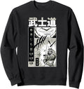 Samurai Manga Laughing Japanese Letters Hoodie - Novelty Apparel Men Women - T-Shirt, Sweatshirt, Hoodie
