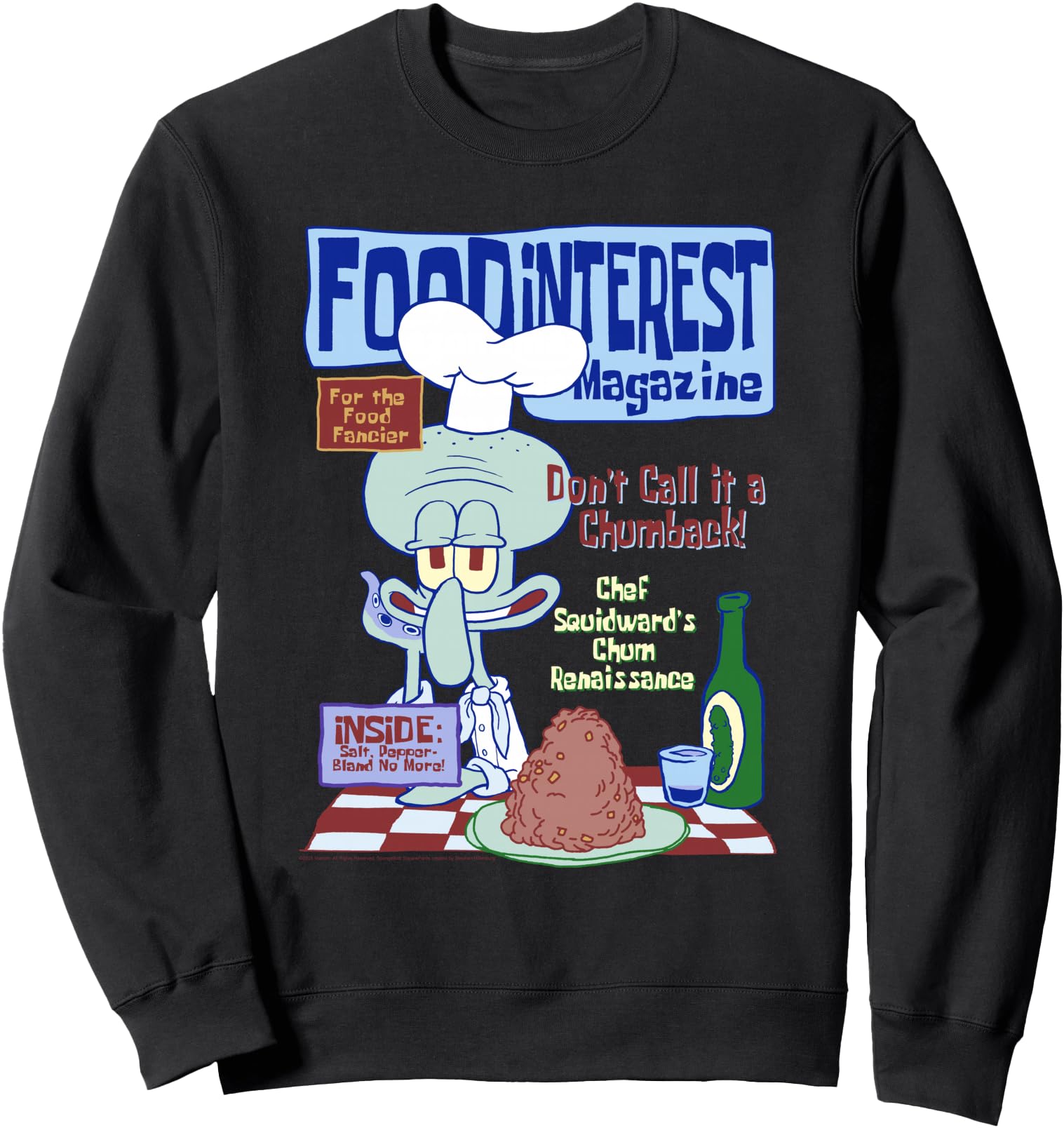 Exclusive Spongebob Food Interest T-Shirt - Custom Art Print for Adults - T-Shirt, Sweatshirt, Hoodie