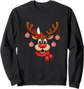 Handcrafted Reindeer Red Nose T-Shirt - Casual Everyday Wear Men Women - T-Shirt, Sweatshirt, Hoodie