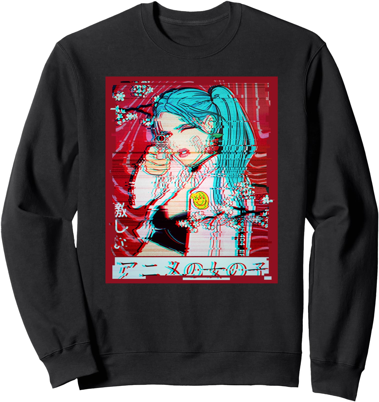 Exclusive Vaporwave Aesthetic Waifu Hoodie - Streetwear Style for Adults - T-Shirt, Sweatshirt, Hoodie