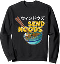 Original Send Noods Ramen Anime Noodles Hoodie - Unique Graphic for Adults - T-Shirt, Sweatshirt, Hoodie