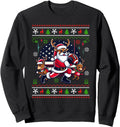Santa Reindeer Play American Football Hoodie - Streetwear Style Men Women - T-Shirt, Sweatshirt, Hoodie