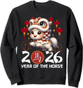 Year Horse 2026 Chinese Lunar New T-Shirt - Casual Everyday Wear Unisex - T-Shirt, Sweatshirt, Hoodie