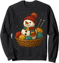 Yarn Snowman Knitting Crafting T-Shirt - Streetwear Style Men Women - T-Shirt, Sweatshirt, Hoodie