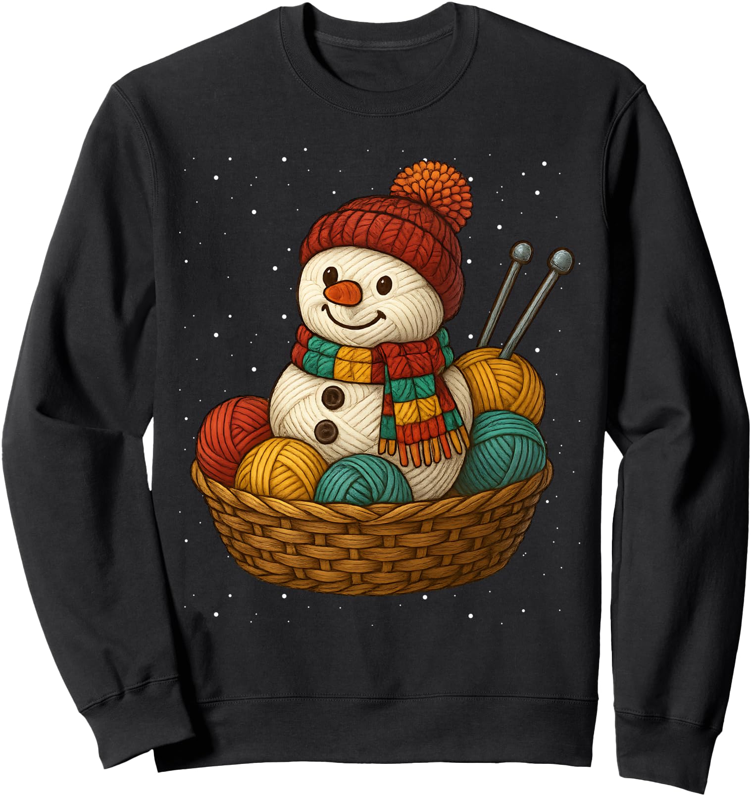 Yarn Snowman Knitting Crafting T-Shirt - Streetwear Style Men Women - T-Shirt, Sweatshirt, Hoodie